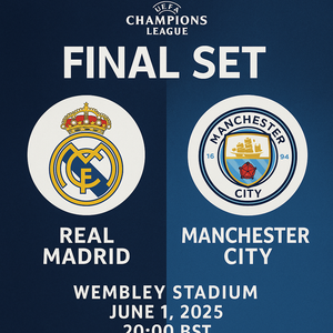 UEFA Champions League Final Set: Real Madrid vs Manchester City